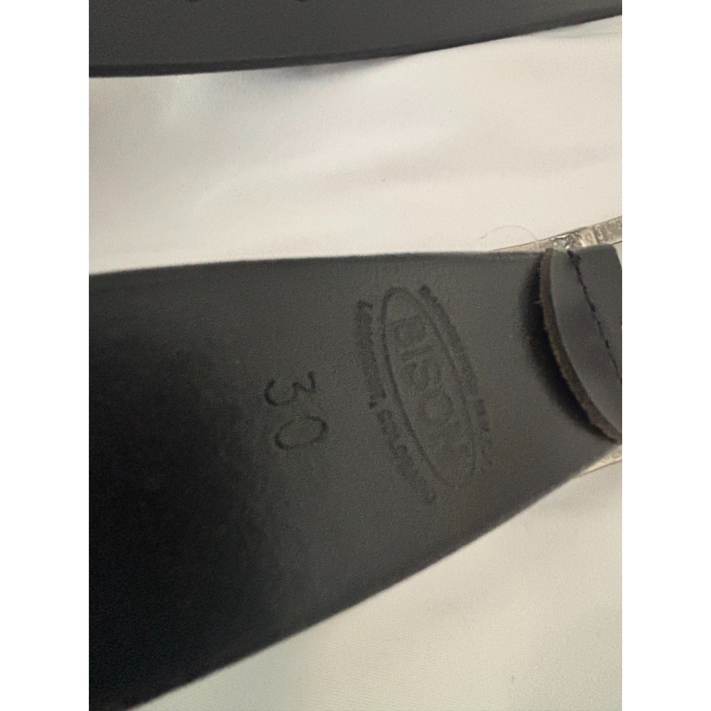 New Bison Design Leather Belt 30 Black 38mm Standard Heritage Americana Workwear - Picture 4 of 16